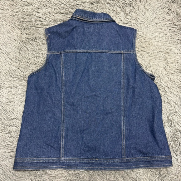Casablanca Denim Button Front Vest Size Large - Picture 7 of 7